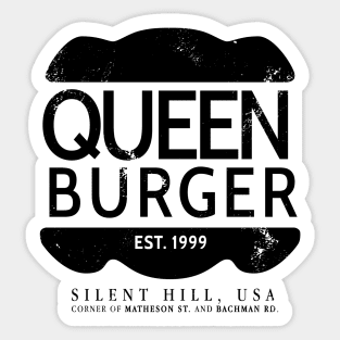 Queen Burger - black Sticker